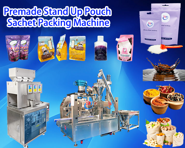Premade Stand Up Pouch Sachet Packing Machine